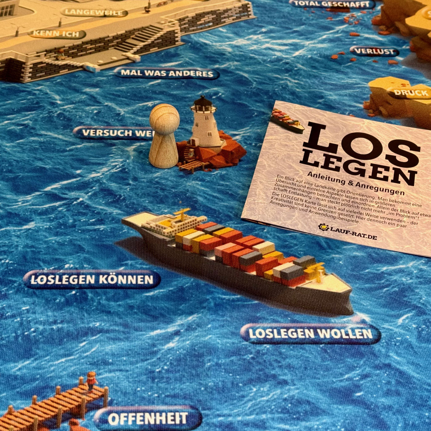Moderations- und Coachingmaterial: inspirierende Landkarte (75x75 cm) zur Visualisierung, Reflexion und Strukturierung in Workshops und Supervision