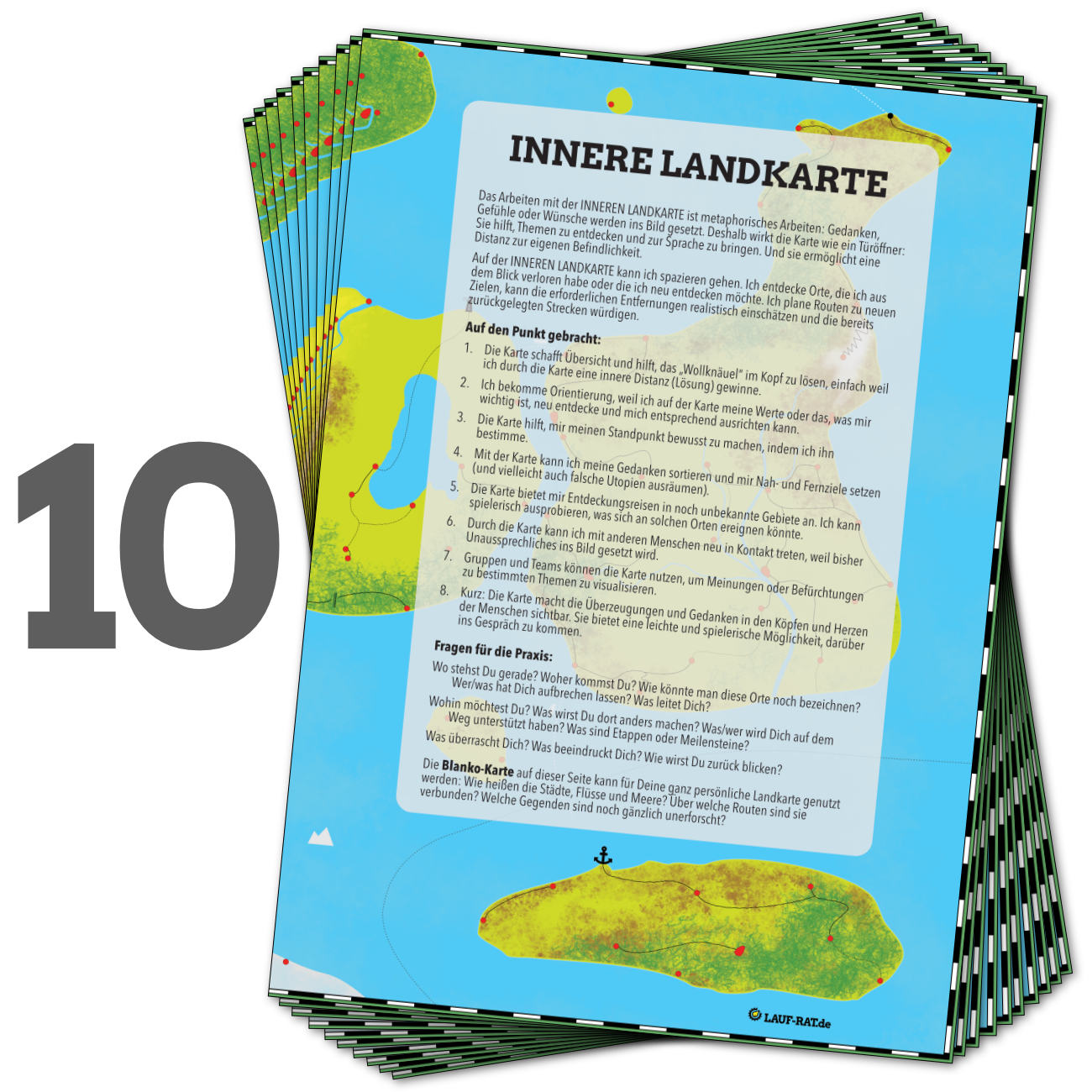 Landkarte mit Begriffen der Befindlichkeit günstig kaufen