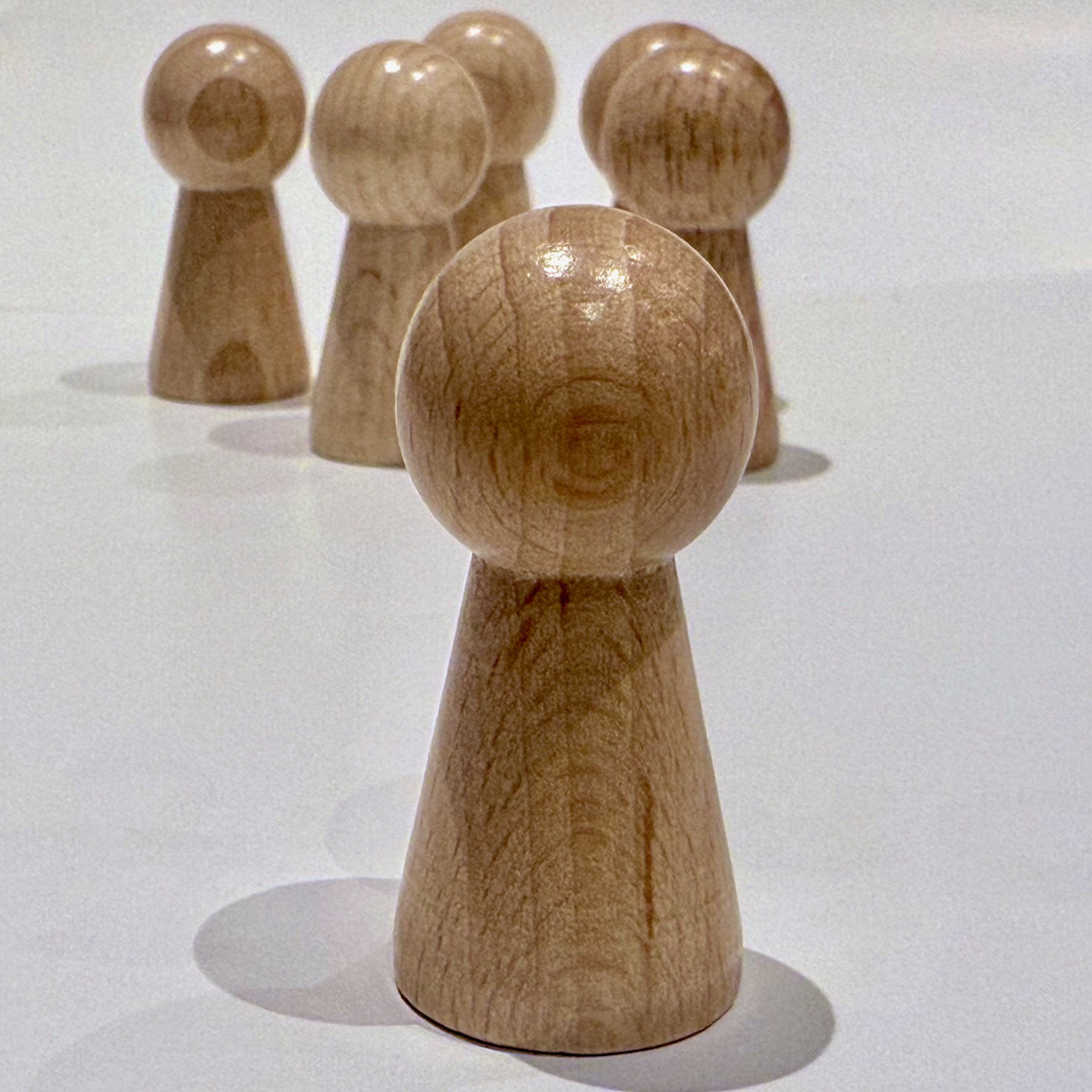 Große Holz-Spielfigur für Aufstellungen auf Coaching-Karten