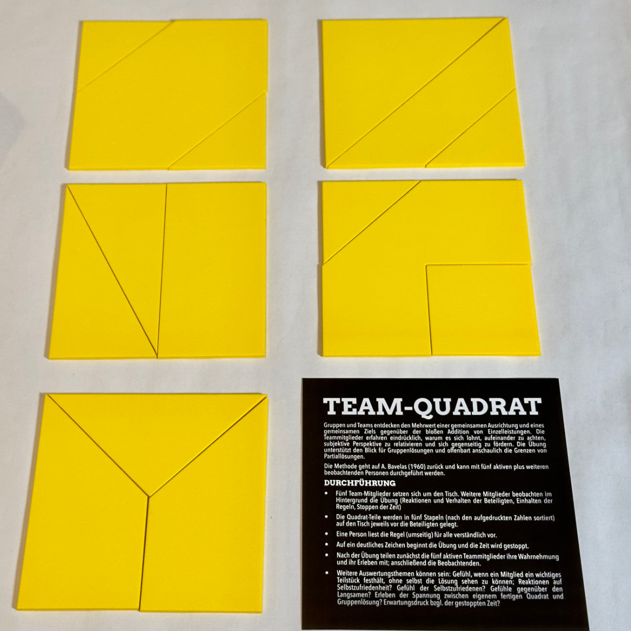 Teamentwicklung mit dem Kooperationsspiel Team-Quadrat
