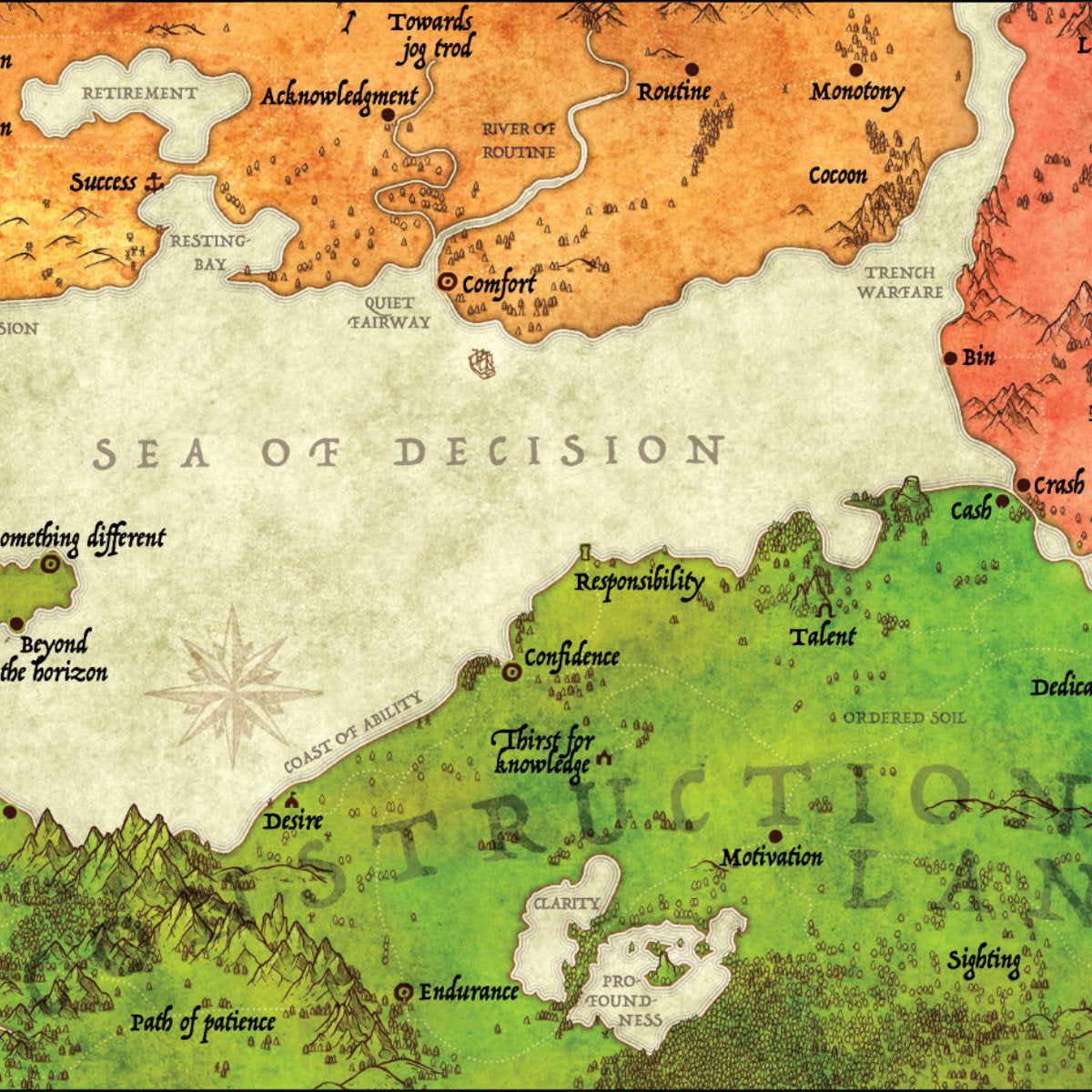 Online Landkarte der Veränderung auf Englisch zum Download