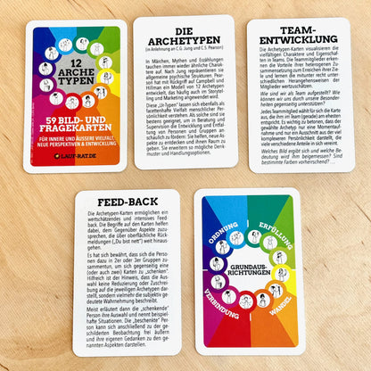 Anleitung und Anregungen für Coaching, Feedback und Teamentwicklung mit den Archetypen Karten in Anlehnung C. G. Jung und C. Pearson