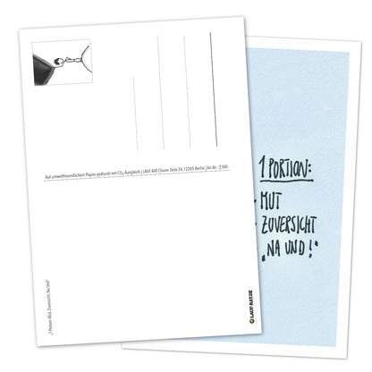 Postkarte „1 Portion Mut“