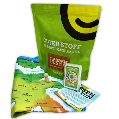 LASSEN UND TUN – Coaching Landkarte (Stoff)