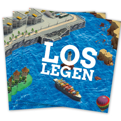 LOSLEGEN-Landkarte als Kartonversion, geeignet für Prozessbegleitung im günstigen Dreier-Pack