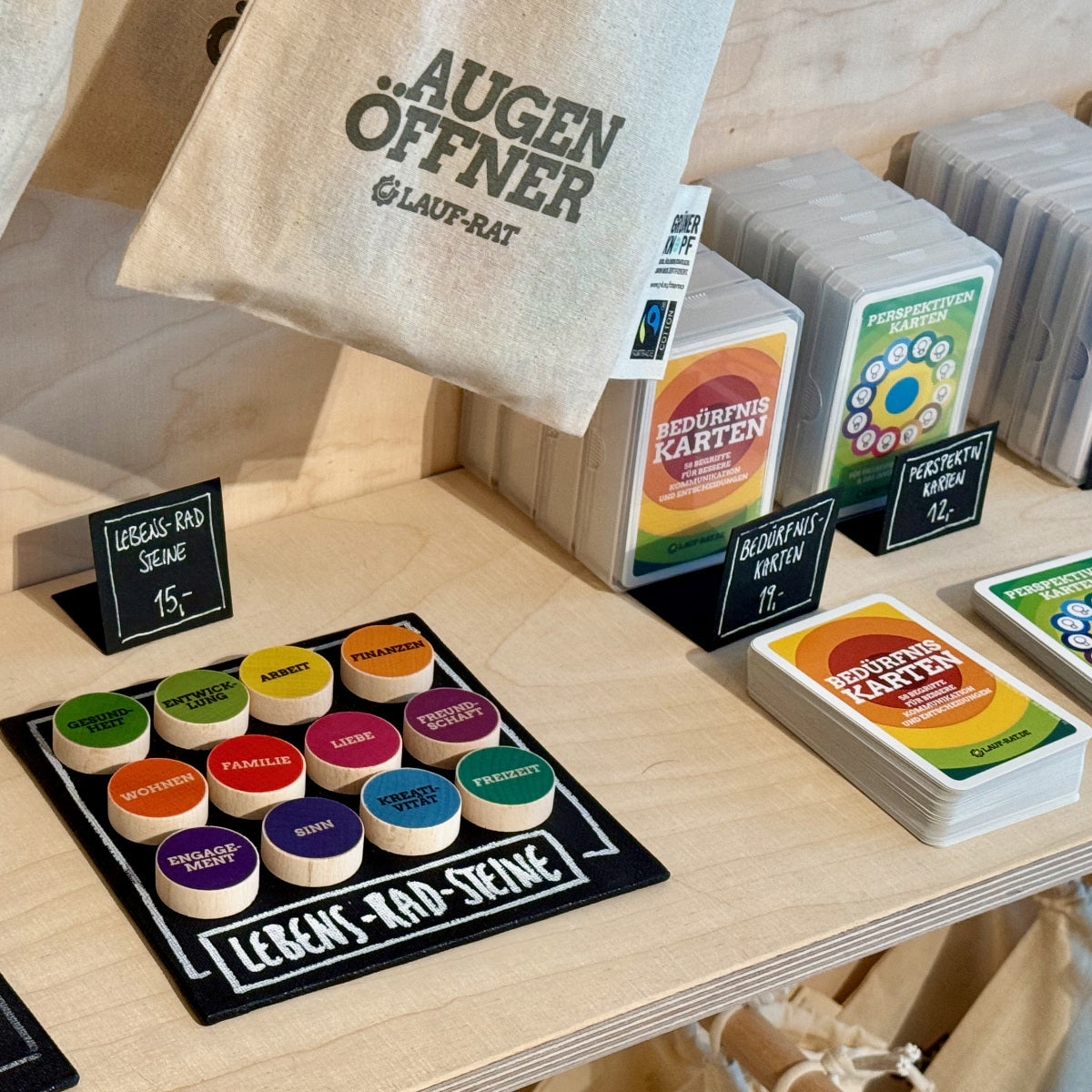 Coaching-Materialien von Lauf-Rat im Werkstatt-Laden in der Crellestraße 13 Berlin Schöneberg