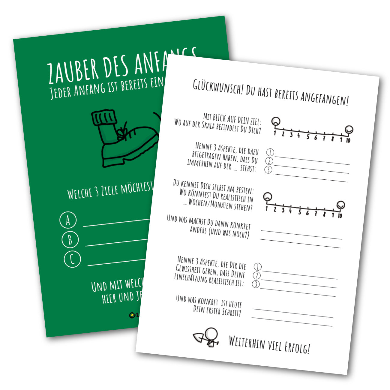 Postkarte als Coaching give away