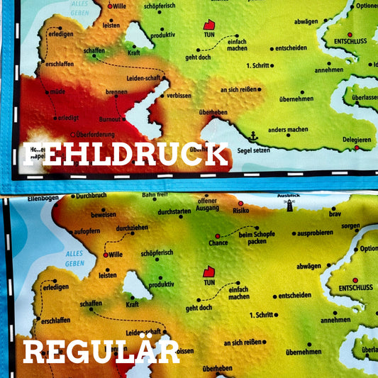 Coaching-Landkarte ‚Lassen und Tun‘ als JPG-Download – visuelles Tool für Reflexion und Balance in Coaching, Supervision und Meetings