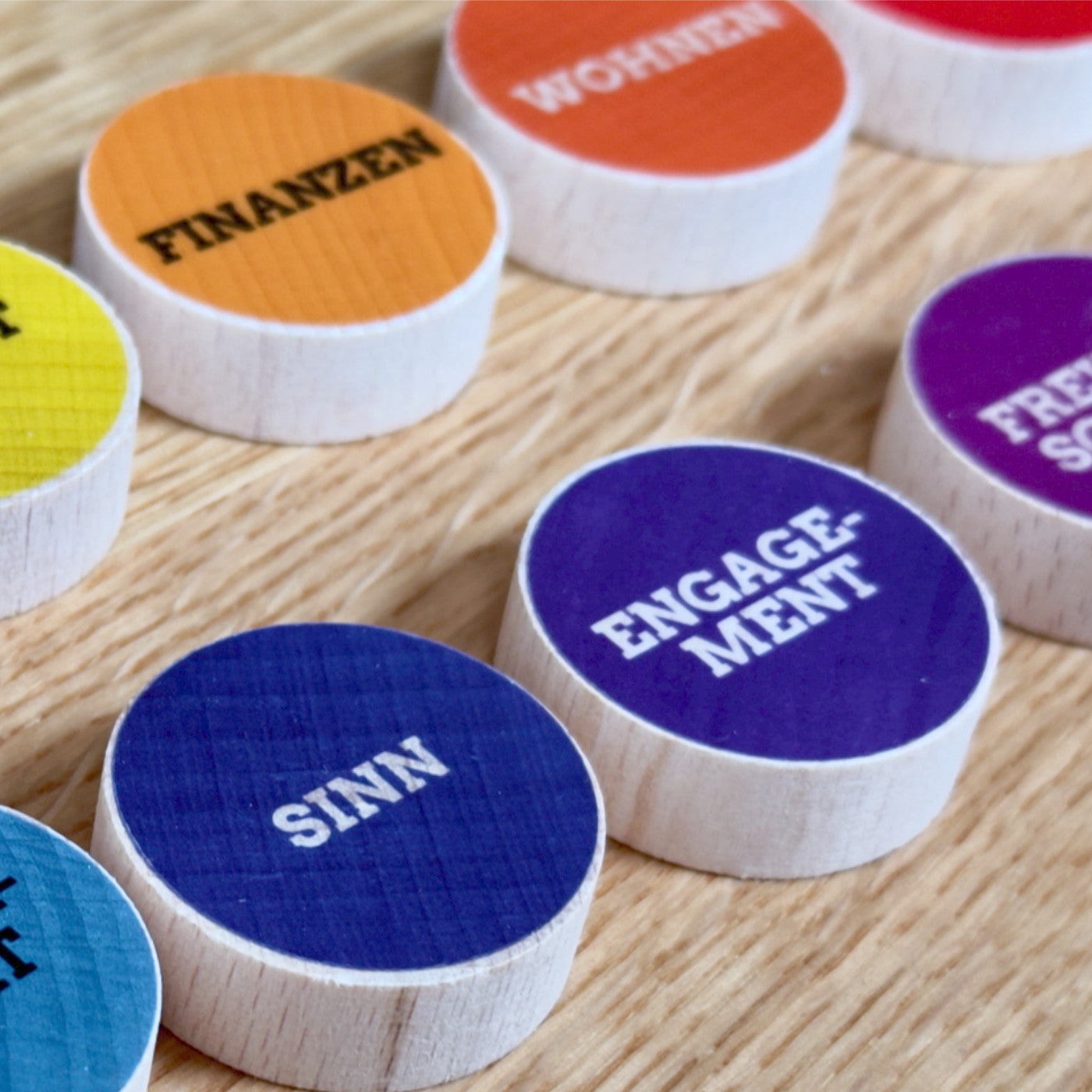 Haptisches Lebens-Rad aus Holz für Entwicklungsprozesse, Veränderung und bewusste Balance