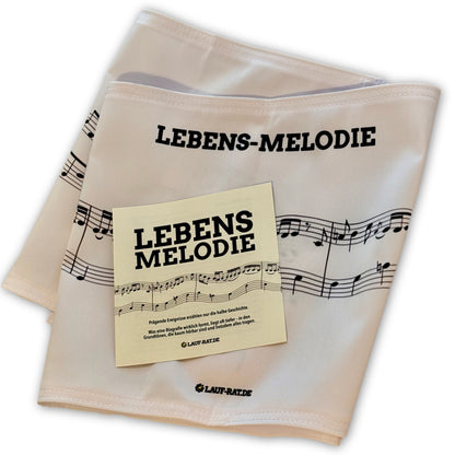 Biografie Methode "Lebens-Melodie" auf rPET Stoff mit Anleitung von Lauf-Rat