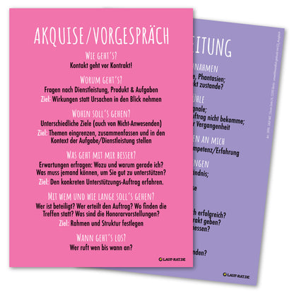 Postkarte mit 6 Leitfragen für Vorgespräch und Kontrakt in Coaching und Supervision – Struktur für Auftragsklärung und professionelle Gesprächsführung. #Coachingtools #Supervision #Auftragsklärung