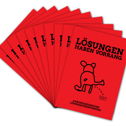Postkarte „Lösungen haben Vorrang" im 10er-Pack – für den regelmäßigen Einsatz in Coaching und Supervision