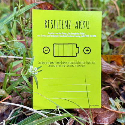 Postkarte zur abgewandelten Methode „das Energiefass füllen“