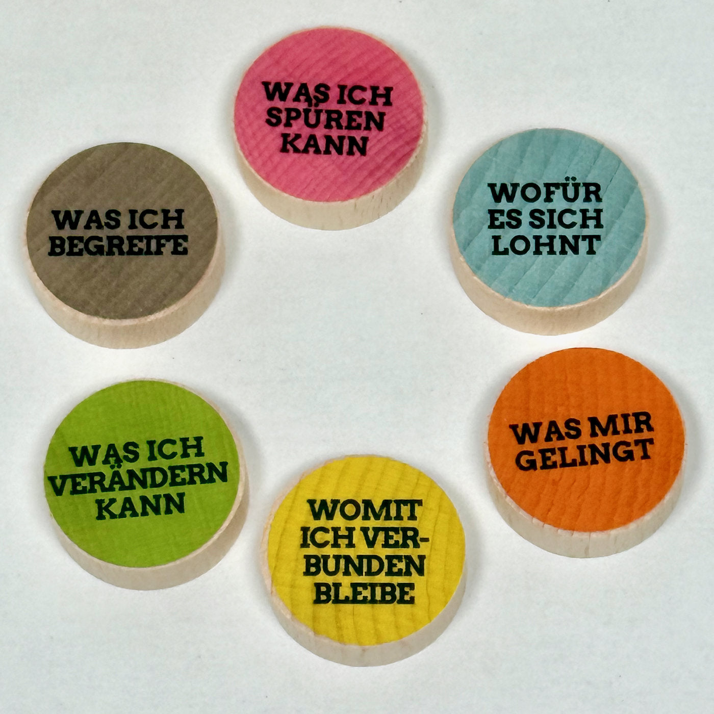 Kohärenzgefühl stärken. Inspirierende Holzsteine für neue Perspektiven, Mut und Kraft