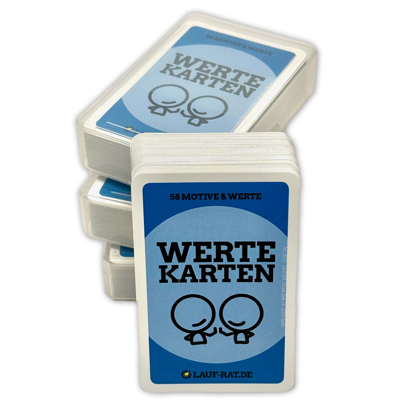 60 Werte-Karten als Spielkarten mit Begriffen und Motiven für Coaching, Entscheidungsfindung und Reflexion